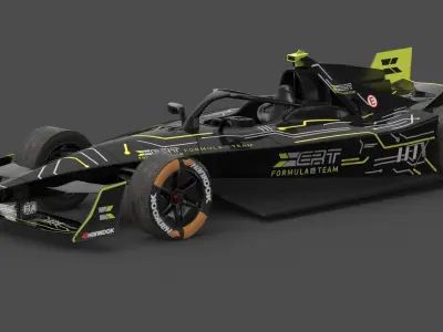 ERT Formula E Team 2024 PBR 3D model