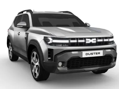 Dacia Duster 2024 Low-poly 3D model