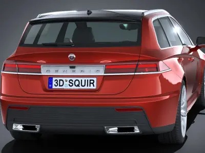 Generic Estate Wagon NN 2017 3D model