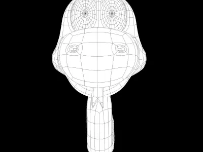 Cartoon Snake Low-poly 3D model Low-poly 3D model