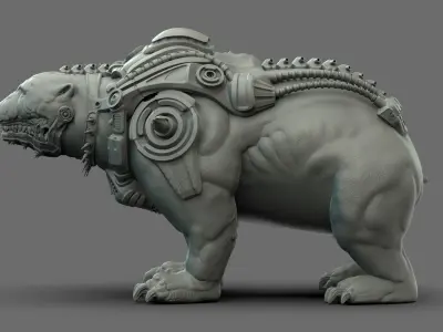 Soleucy - Bear - Hunter Pet 3D model