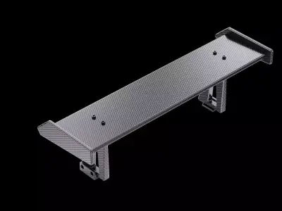 Spoiler carbon industrial part auto car  3D model