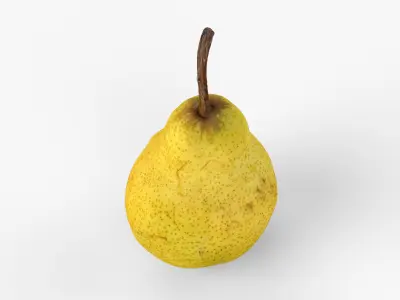 Photorealistic 3D scan of pear Low-poly 3D model