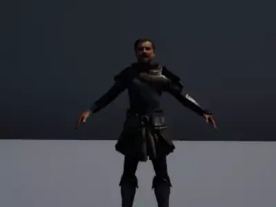 John the Warrior Free low-poly 3D model