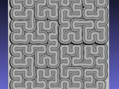 Hilbert Curve Fractal Marble Slide 3D print model
