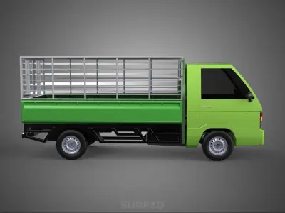 FOWL POULTRY BIRD CARRIER RACK FENCE CAGE TRUCK PICKUP CAR CARGO 3D model