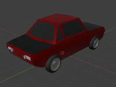 Lancia Fulvia HS Low Poly Low-poly 3D model