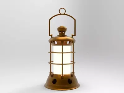 lantern B brass 3D model