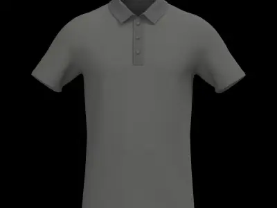 Male polo tshirt Free 3D model
