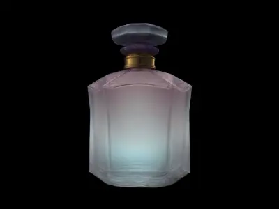 Glass Perfume Bottle 3d Generated Model 3D model
