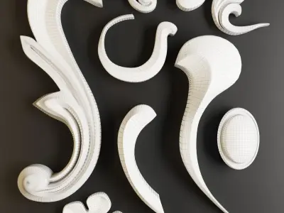 ornament Low-poly 3D model get