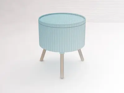 SIDE TABLE---Chest and tripod 3D model