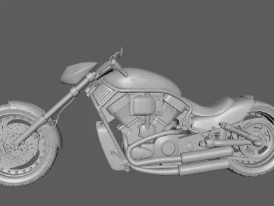 harley davidson night rod 3D model