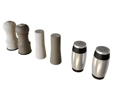Salt and Pepper Shakers 3D model