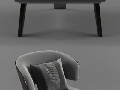 Flamora Armchair 3D model