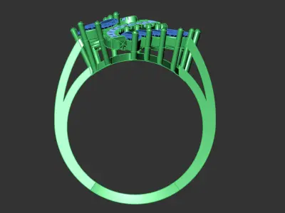 Jewelr ring Marquise  3D print model
