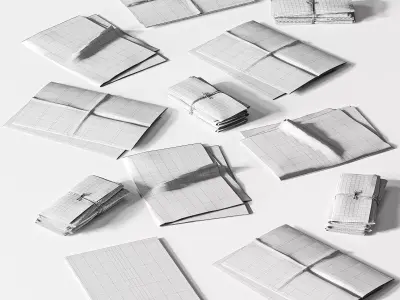 Magazine set01 3D model