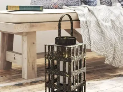 Glass Floor Lantern 3D model