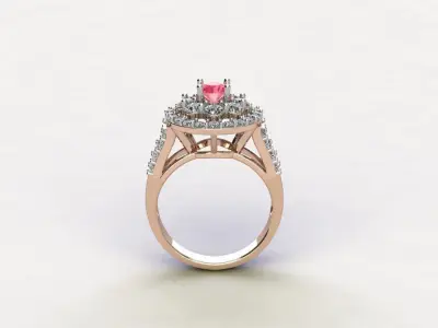 R204 Diamond Ring cad file  3D model