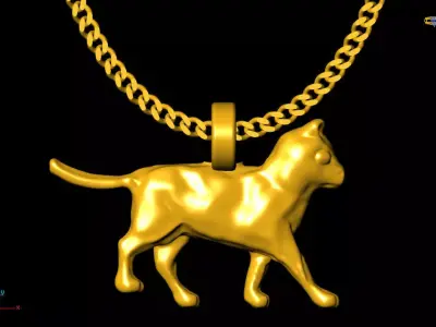 Cat pendant charms - one inch pendant 3D print model