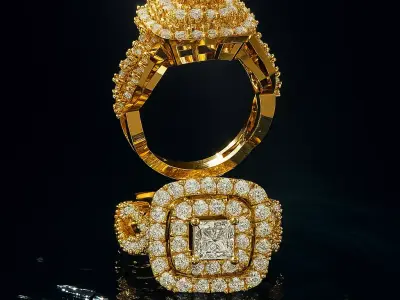 Regal Halo Ring 3D print model