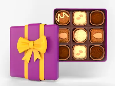 Chocolate Box 3D model