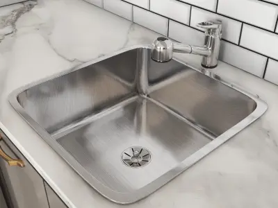 modern kitchen 03 3D model