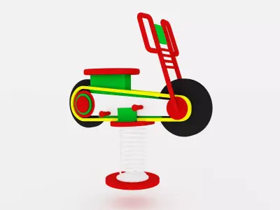 f18a Kids Toy  Bicycle 3D model
