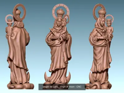 Virgins -  Mother of God - CNC 3D Model Collection