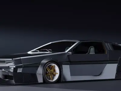 Delorean DMC-12 Free 3D model