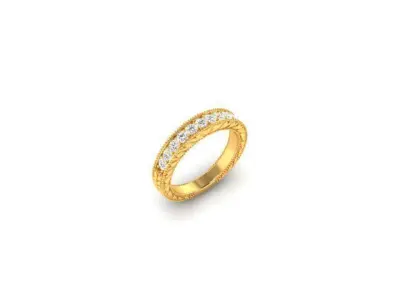 Solitaire Engagement Wedding Ring 3D print model buy