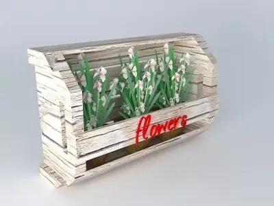Wall mounted plant rack Free 3D model