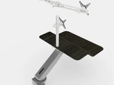 Lotus RT Sit-Stand Workstation  Single-Dual 3D model
