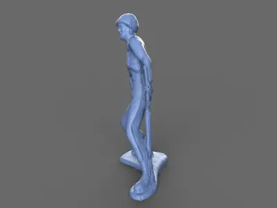 Green Army Man Shot 3D model