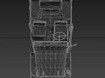  Car 1945 Willys Jeep Low-poly 3D model