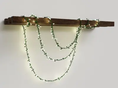 Christmas Lights Low-poly 3D model