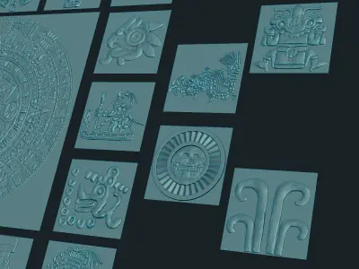 AZTEC ALPHA PACK 3D model