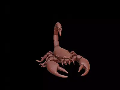 Scorpion Animal Sculpture 3D print model
