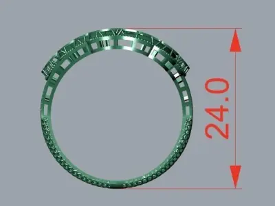 rings 3D print model 12