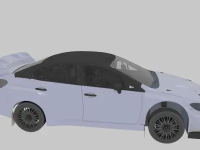 Rally Car Stx Low-poly 3D model
