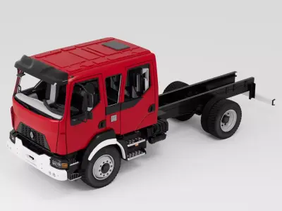 Renault Range D16 4x4 face-lift CrewCab 2025 3D model