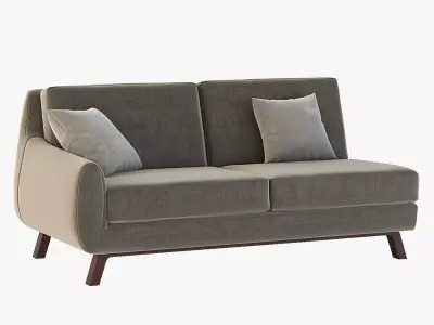 Joybird Calhoun Sectional Two Seater Corner Left Right Module 3D model