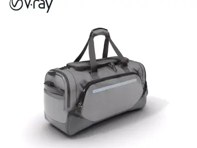 Travel Duffel Bag Model Pack Low-poly 3D model
