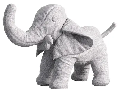 elephant toy 4 3D model