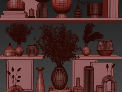 Decorative set 013 3D model