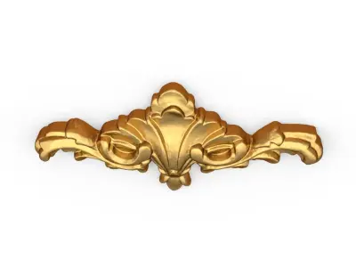 Classic carved decor ornament 342 3D model