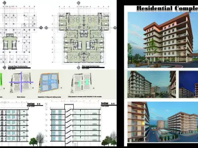 6 Complete Architecture Student Projects Pack  3D model