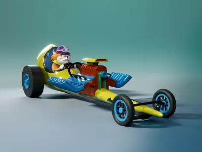 Motormouse and Autocat - Vehicles 3D print model