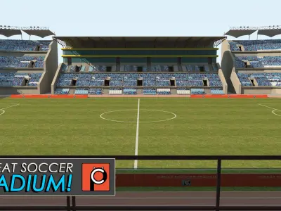Great Soccer Stadium 3D model