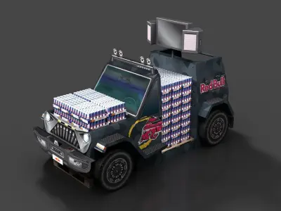 RED BULL CARS 3D model